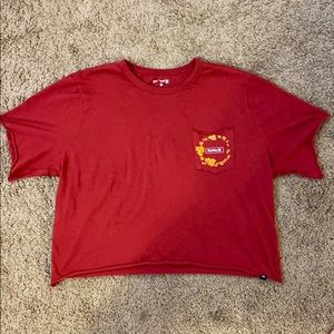 Hurley cropped t